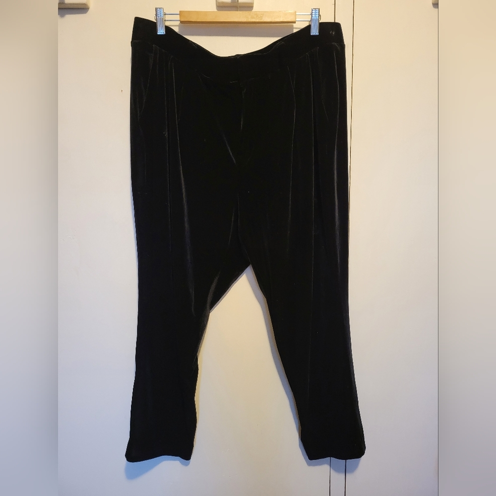 Torrid High Rise Velvet Pants - Picture 2 of 4